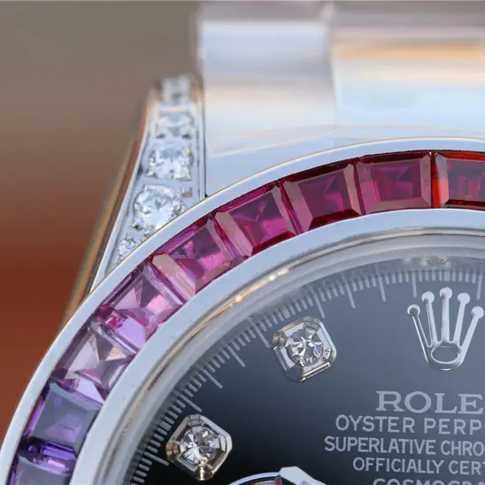 Rolex Daytona Rainbow Diamond Silver 40 mm - Image 7