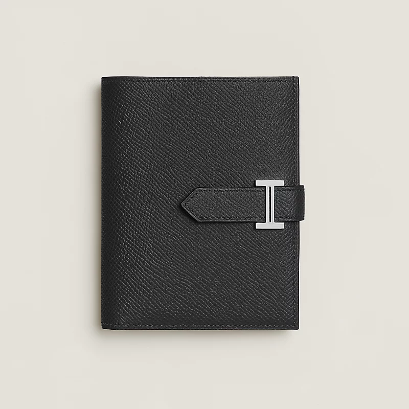 Hermes Bearn Compact Monochrome Wallet - Image 15