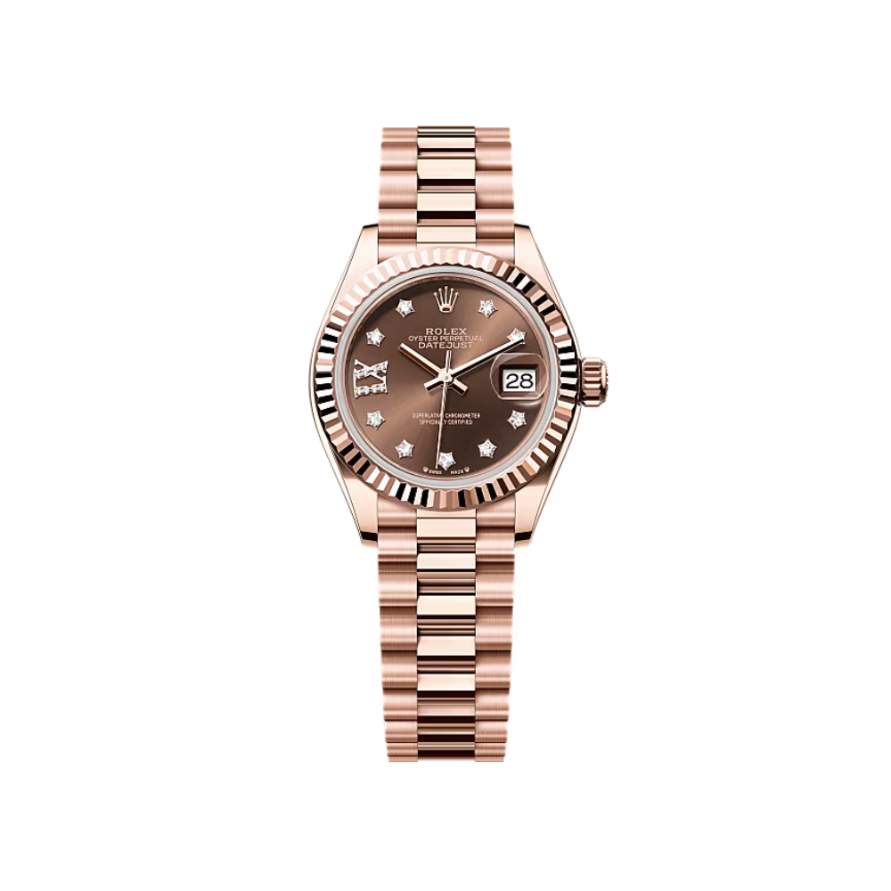 Rolex Lady-Datejust Everose Gold Ref#279175-0002