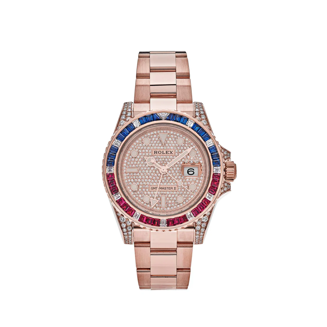 Rolex GMT-Master II 126755SARU Rose Gold Sapphire and Ruby - Image 2